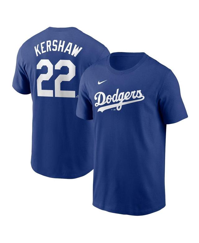 Mens Nike Clayton Kershaw Royal Los Angeles Dodgers Fuse Name & Number T-Shirt Product Image