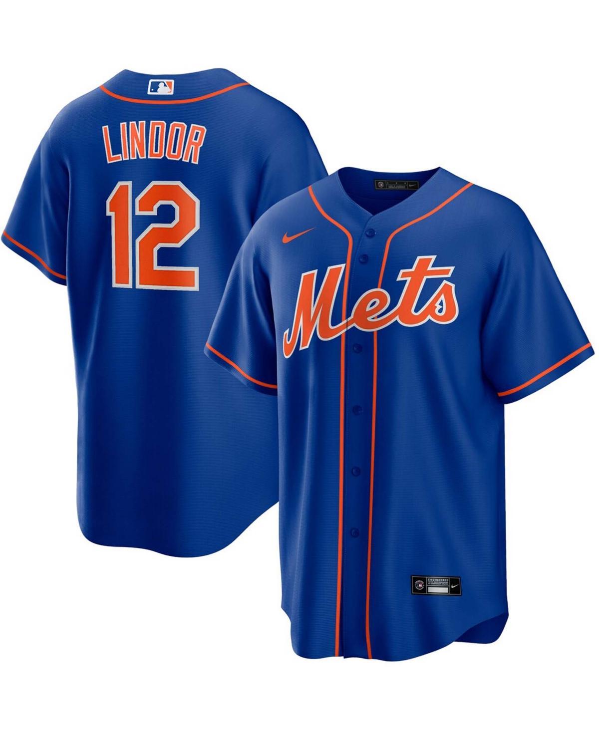 Mens Francisco Lindor New York Mets Replica Player Jersey - Royal Product Image