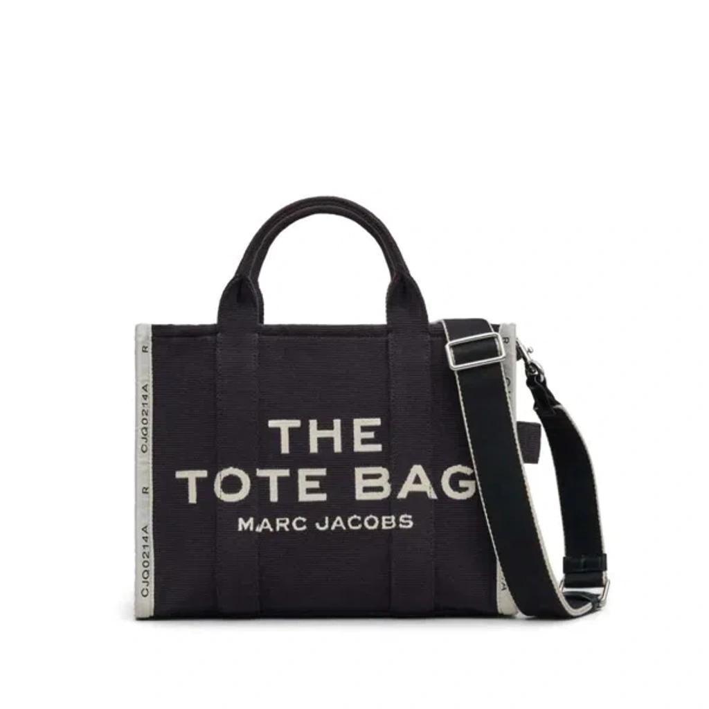 MARC JACOBS Women's Black/white Jacquard Logo Canvas Bag | Size Uni | M0017027 Color 001 Product Image