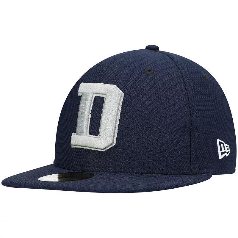 Mens New Era Dallas Cowboys Coach D 59FIFTY Fitted Hat Blue Product Image