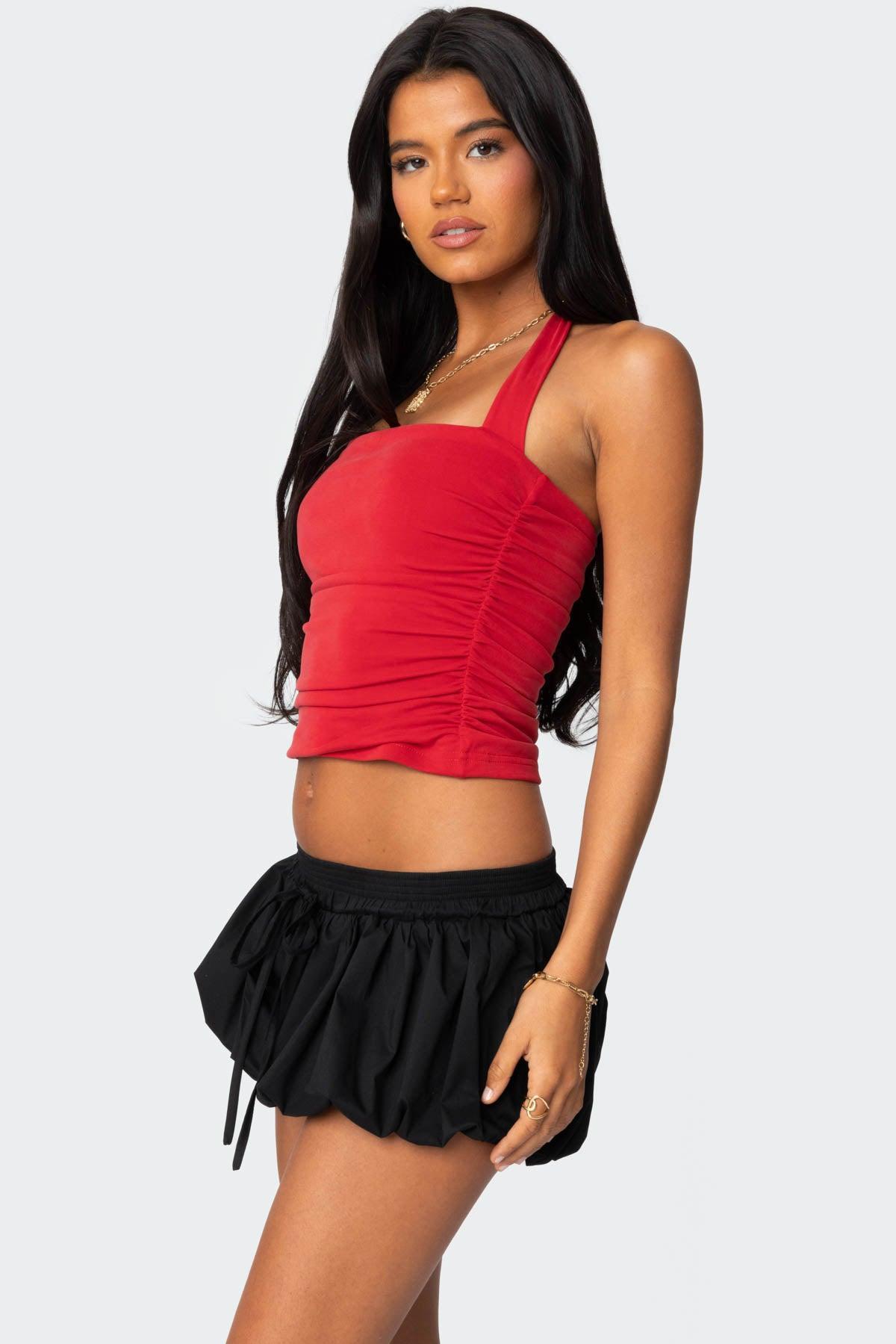 Nyrah Straight Neck Halter Top Product Image