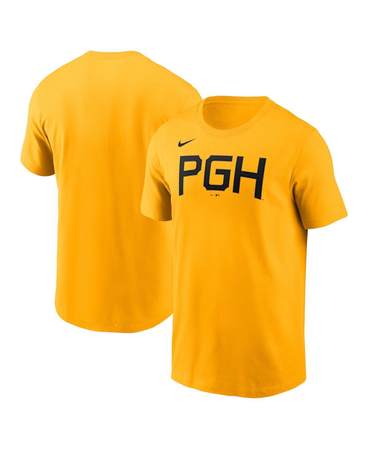 Mens Nike Gold Pittsburgh Pirates 2023 City Connect Wordmark T-shirt Product Image