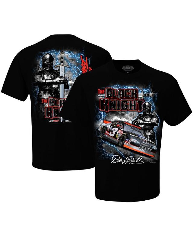 Mens Checkered Flag Sports Black Dale Earnhardt Black Knight T-shirt Product Image