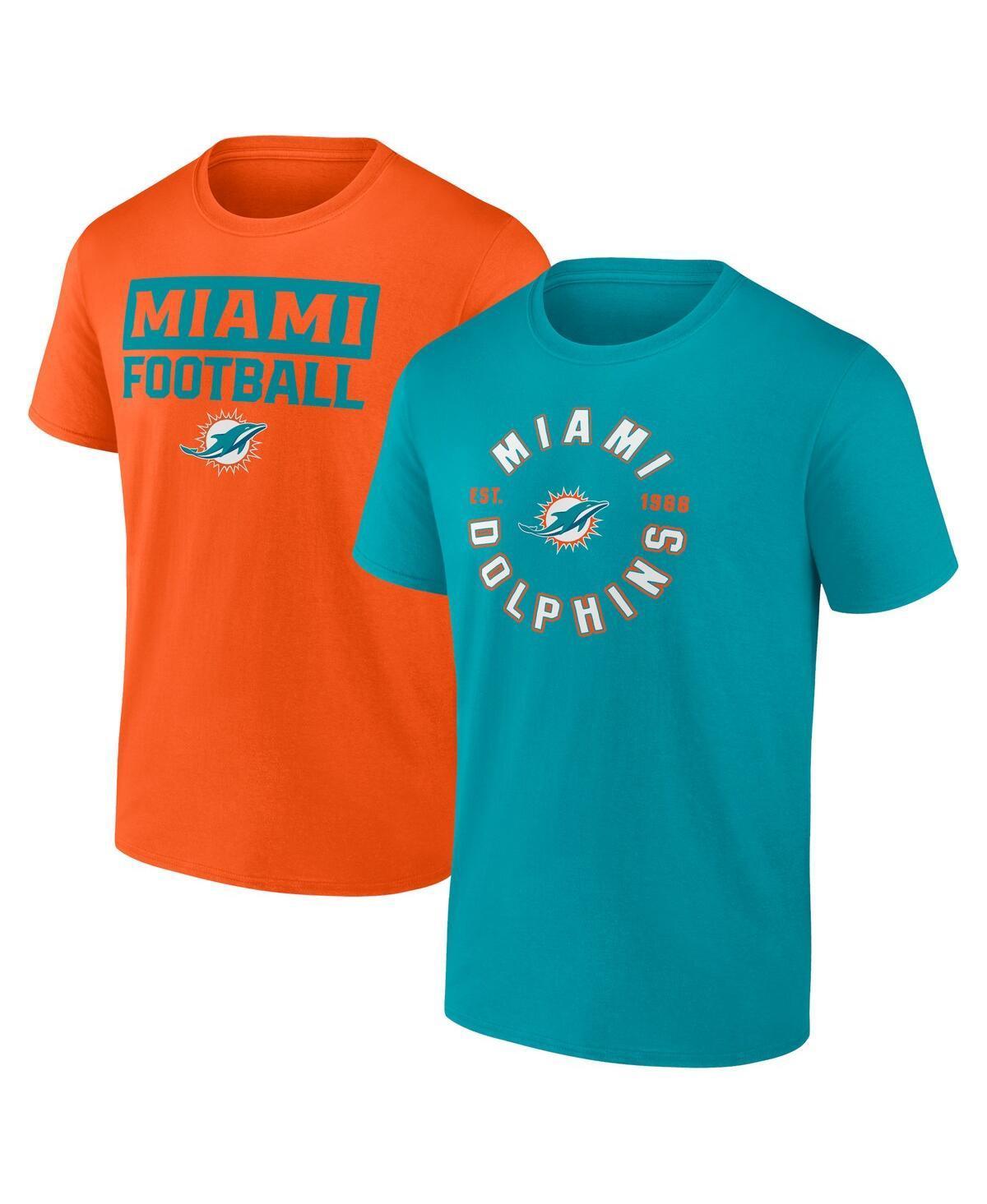 Fanatics Mens Miami Dolphins Serve Combo Pack T-Shirt Product Image