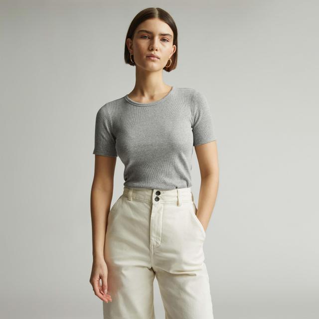 Womens Luxe Micro-Rib Crew T-Shirt by Everlane Product Image