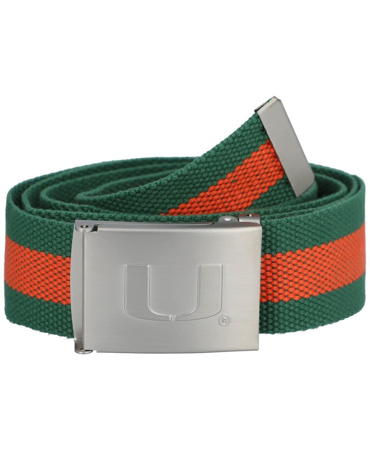 Mens Miami Hurricanes Fabric Belt Product Image