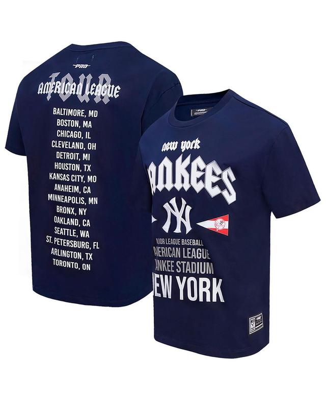 Pro Standard Mens Navy New York Yankees Oversized City Tour T-Shirt Product Image