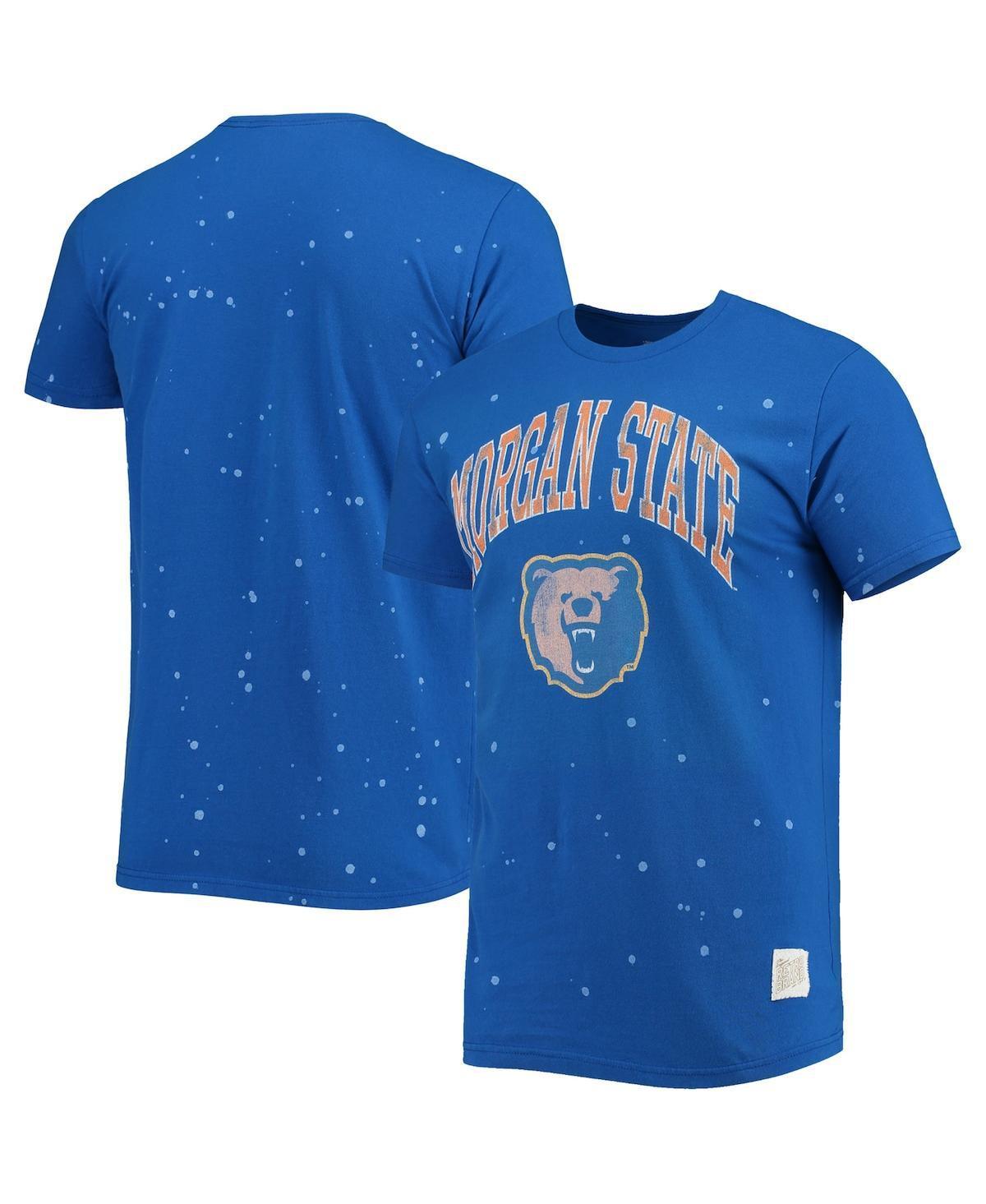 Mens Original Retro Brand Royal Morgan State Bears Bleach Splatter T-shirt Product Image