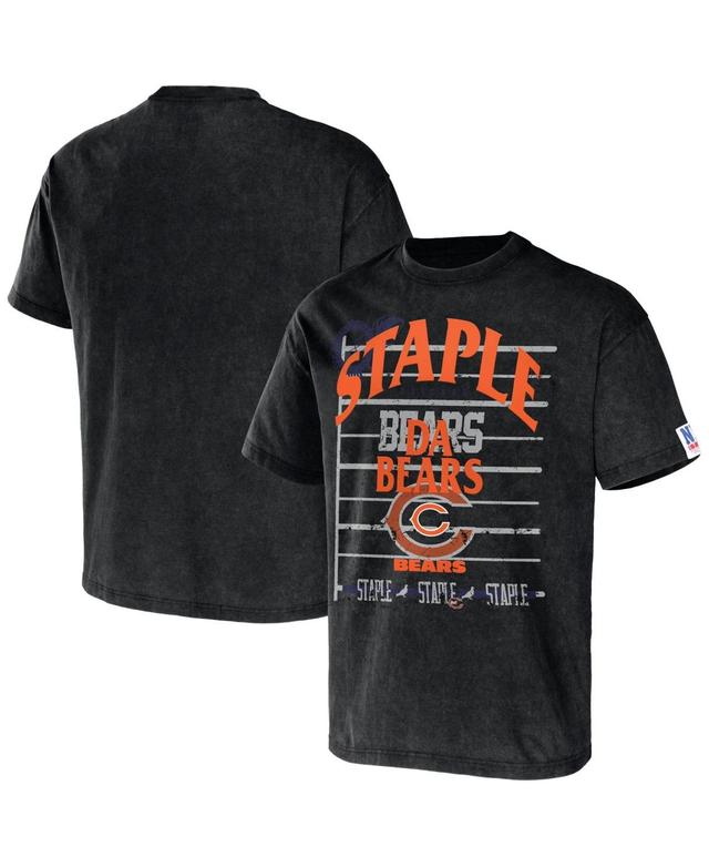 Mens Nfl X Staple Black Chicago Bears Gridiron Short Sleeve T-shirt Product Image