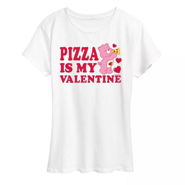 Womens Care Bears Pizza Is My Valentine Graphic Tee Product Image