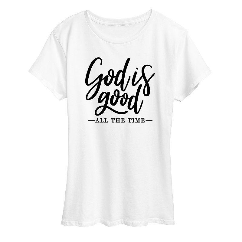 Womens God Is Good All The Time Graphic Tee, Girls Product Image