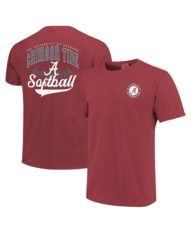 Image One Mens Crimson Alabama Crimson Tide Softball Walk Off T-Shirt Product Image