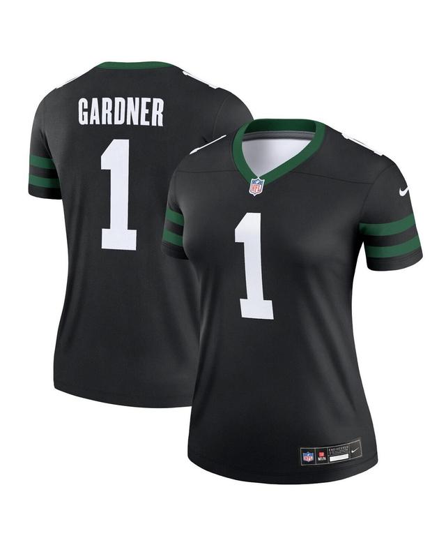 Nike Womens Ahmad Sauce Gardner Black New York Jets Legend Jersey - Black Product Image