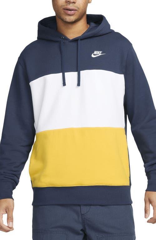 Nike Men's Club Fleece French Terry Color-Blocked Hoodie Product Image