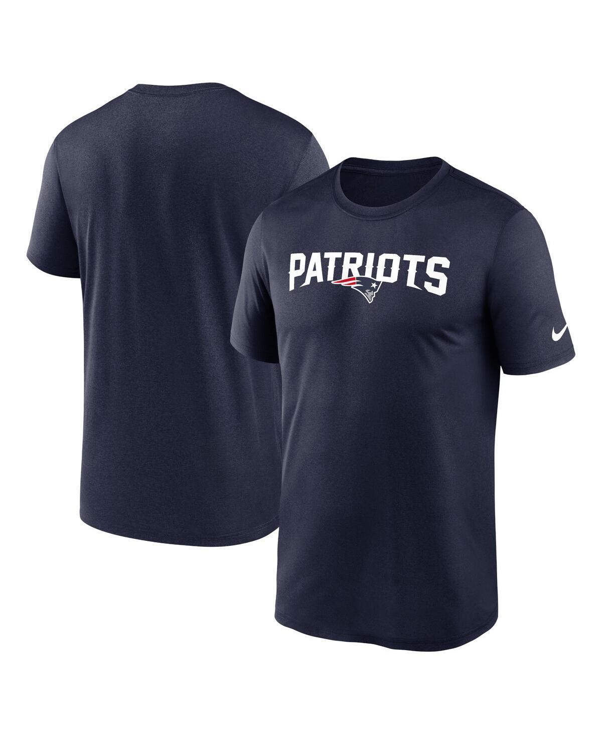 Nike Mens Navy New England Patriots Primetime Legend Wordmark Performance T-Shirt Product Image