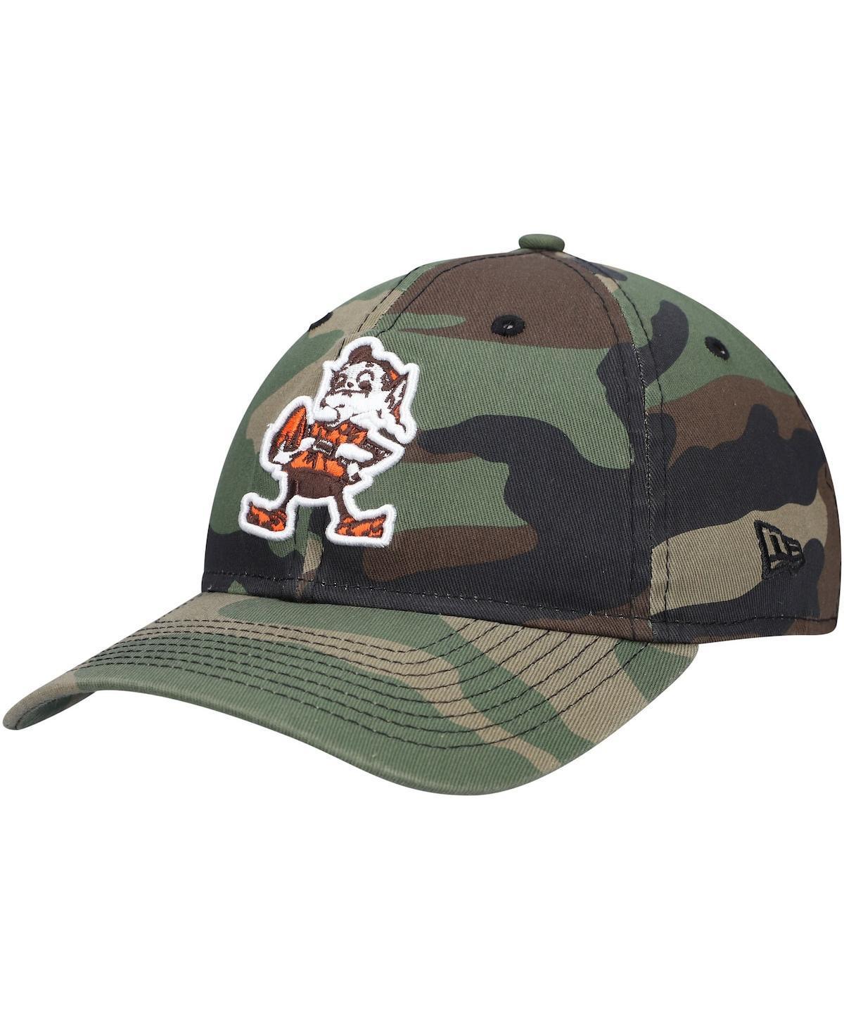 Mens New Era Camo Cleveland Browns Team Core Classic 2.0 9TWENTY Adjustable Hat, Green Product Image