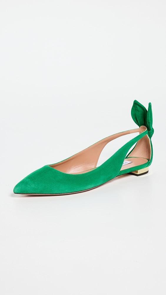 Aquazzura Bow Tie Ballet Flats | Shopbop Product Image