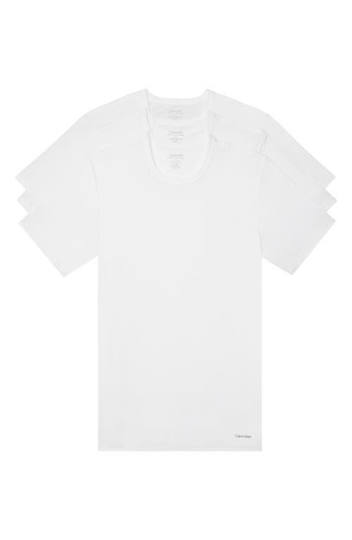 Calvin Klein 3-Pack Slim Fit Cotton Crewneck T-Shirt Product Image