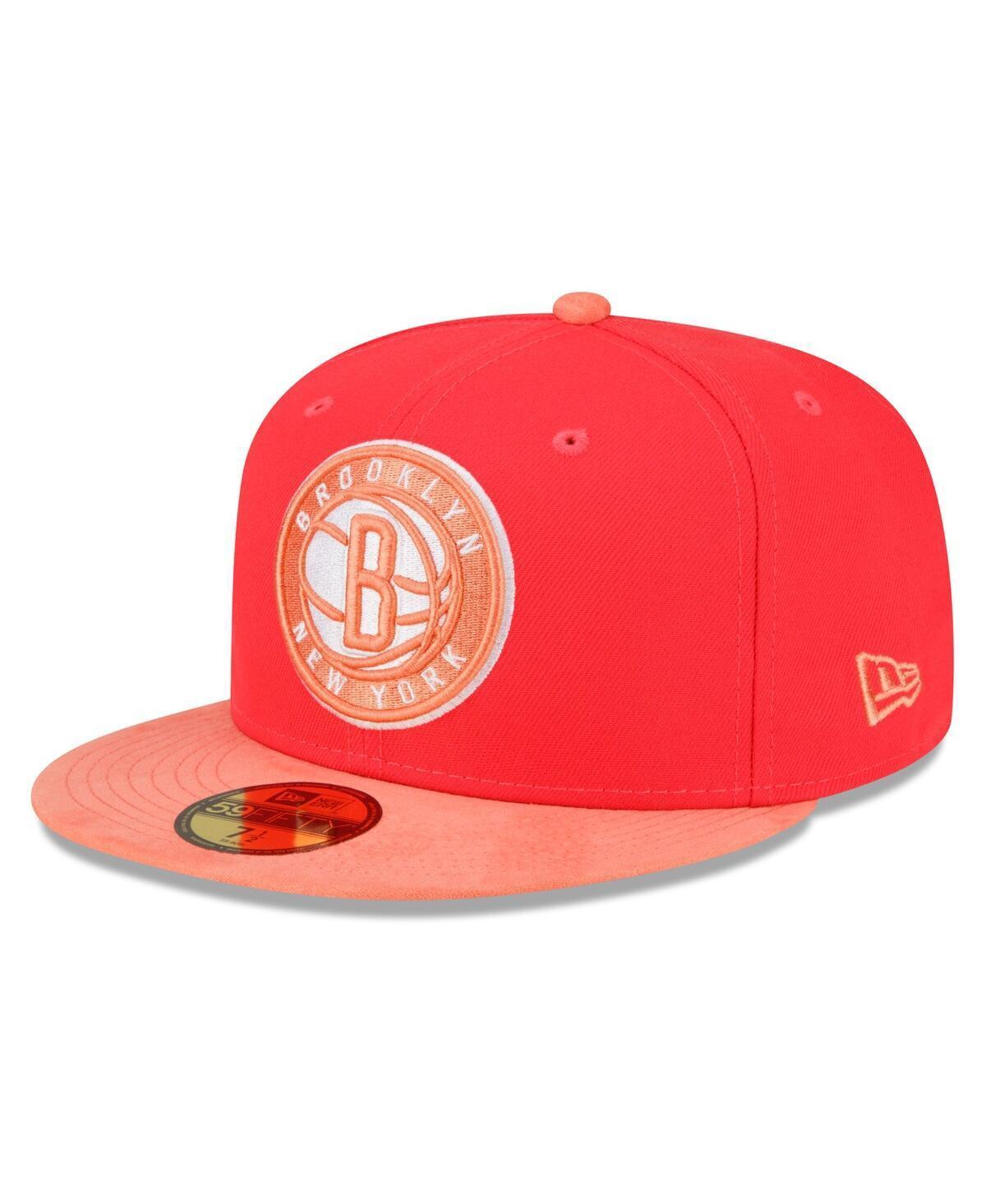 Mens New Era /Peach Brooklyn Nets Tonal 59FIFTY Fitted Hat Product Image