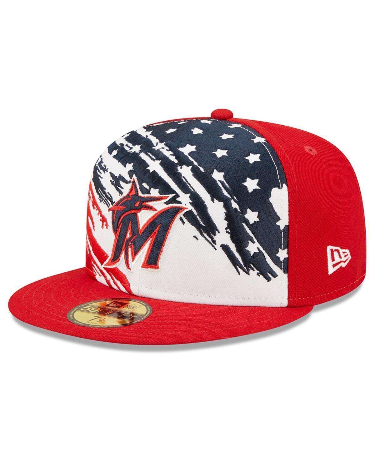 Mens New Era Miami Marlins 2022 4th of July On-Field 59FIFTY Fitted Hat Product Image