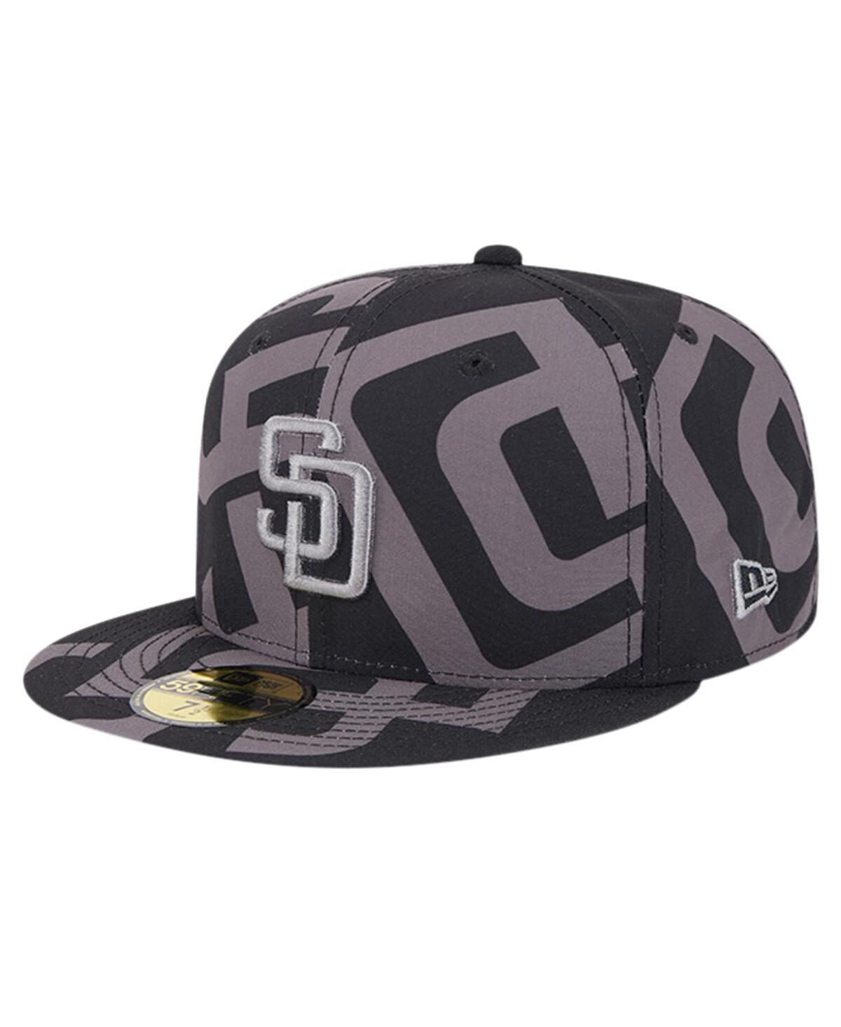 Mens New Era San Diego Padres Logo Fracture 59FIFTY Fitted Hat Product Image