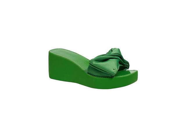 Womens Bikini 25MM Bow-Accent Wedge Slides Product Image