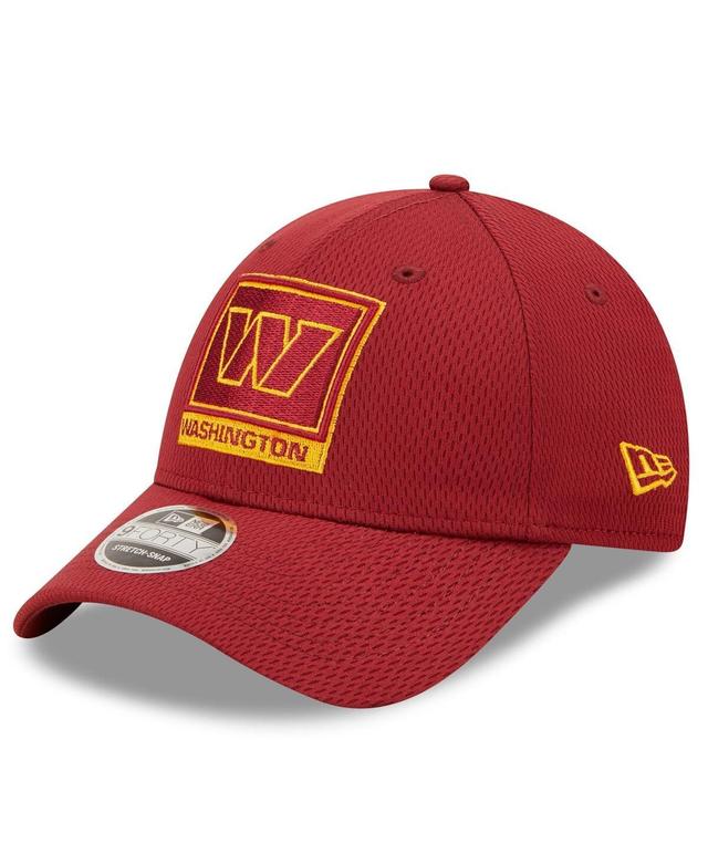 Mens New Era Burgundy Washington Commanders Framed AF 9FORTY Snapback Hat Product Image