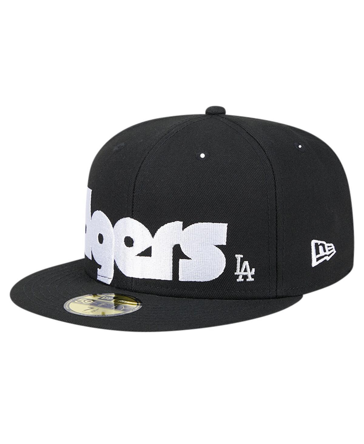 New Era Mens Black Los Angeles Dodgers Checkered Undervisor 59FIFTY Fitted Hat Product Image