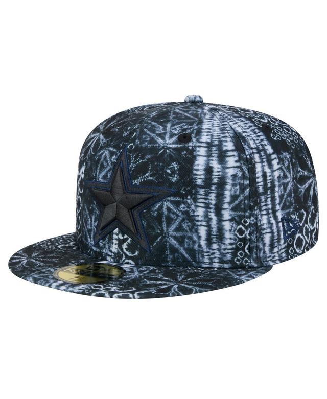 New Era Mens Black Dallas Cowboys Shibori 59FIFTY Fitted Hat Product Image