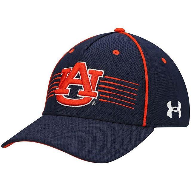 Mens Under Armour Auburn Tigers Iso-Chill Blitzing Accent Adjustable Hat, Blue Product Image