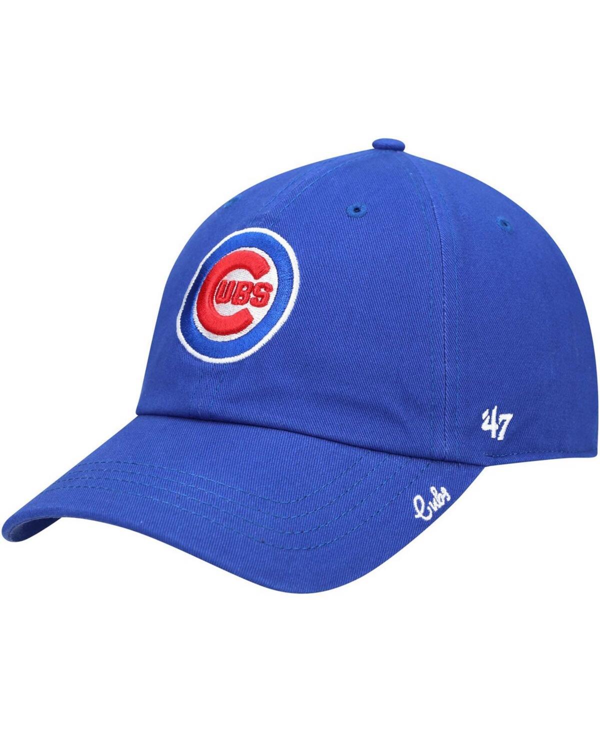 Womens Royal Chicago Cubs Team Miata Clean Up Adjustable Hat Product Image