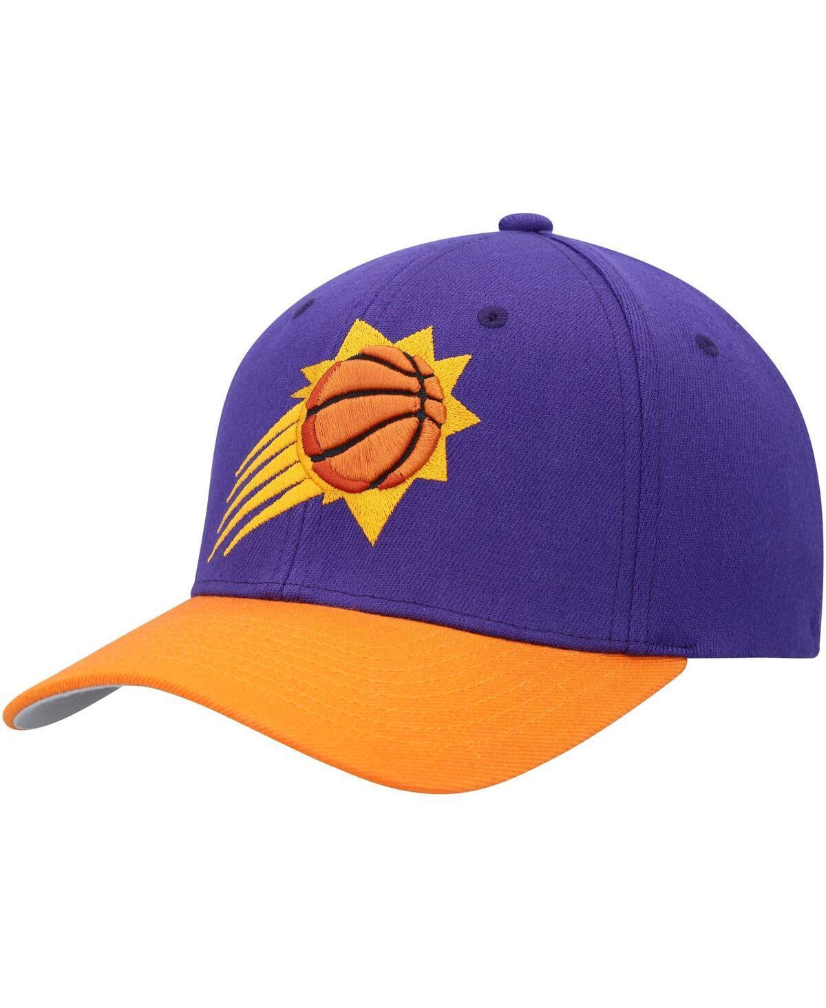 Mens Mitchell & Ness /Orange Phoenix Suns MVP Team Two-Tone 2.0 Stretch-Snapback Hat Product Image