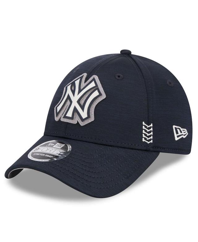 Mens New Era New York Yankees 2024 Clubhouse 9FORTY Adjustable Hat, Blue Product Image