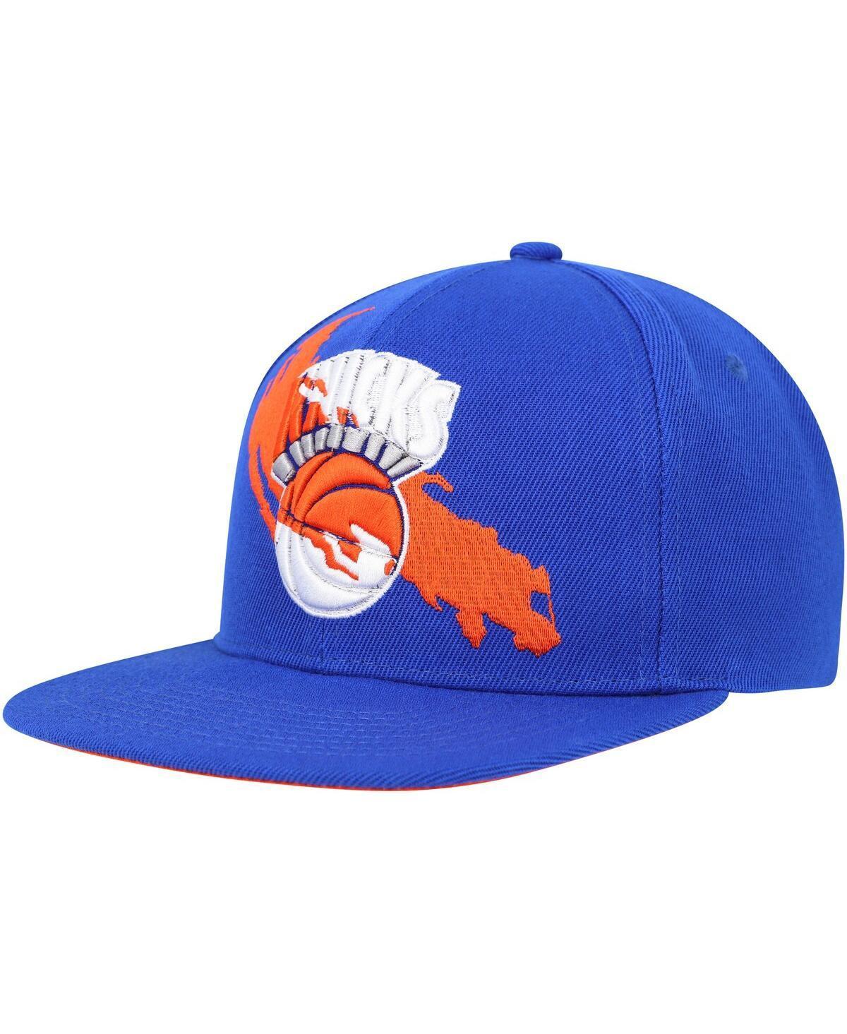 Mens Mitchell & Ness New York Knicks Paint By Numbers Snapback Hat Product Image