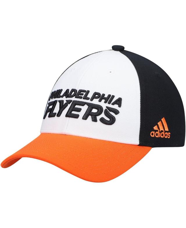 Mens adidas White Philadelphia Flyers Locker Room Adjustable Hat Product Image