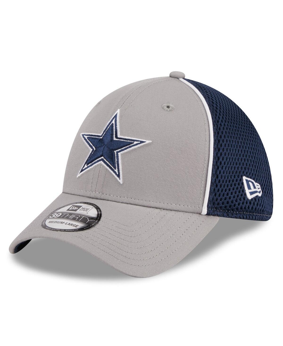 Mens New Era Gray Dallas Cowboys Pipe 39THIRTY Flex Hat Product Image