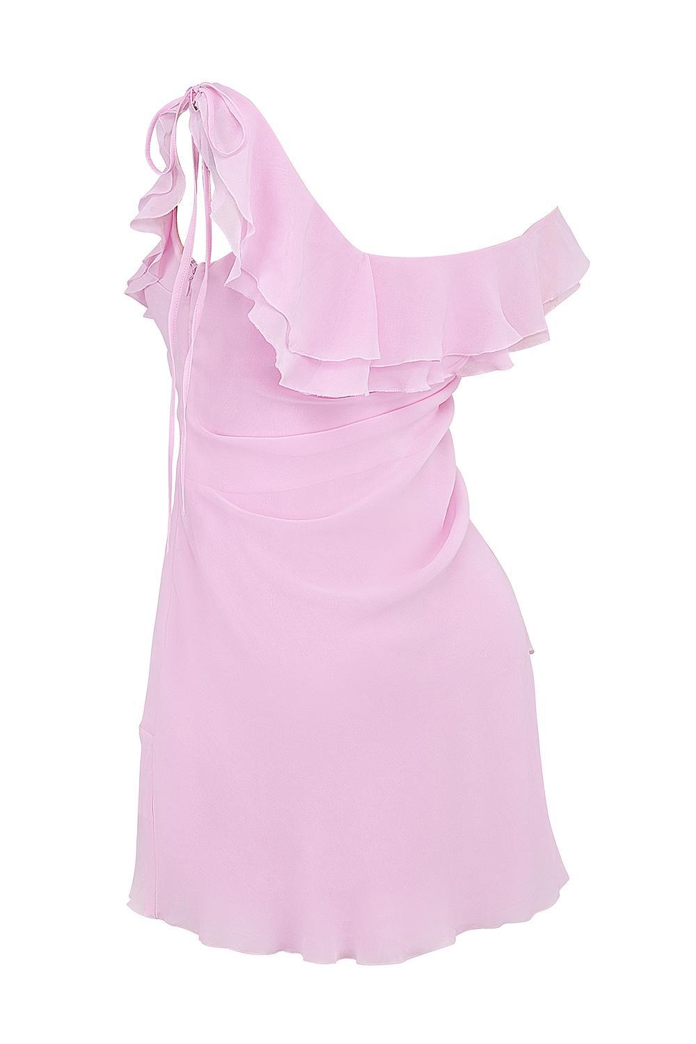 Kalena Cotton Candy Off Shoulder Mini Dress Product Image