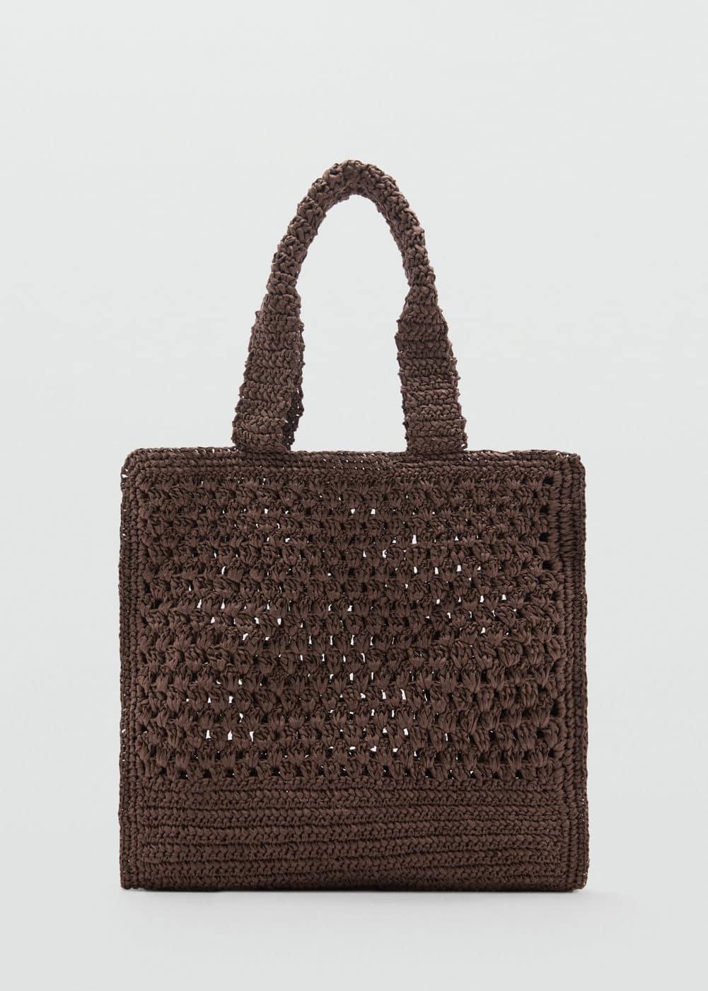 MANGO - Natural fiber shopper bag - One size - Women Product Image