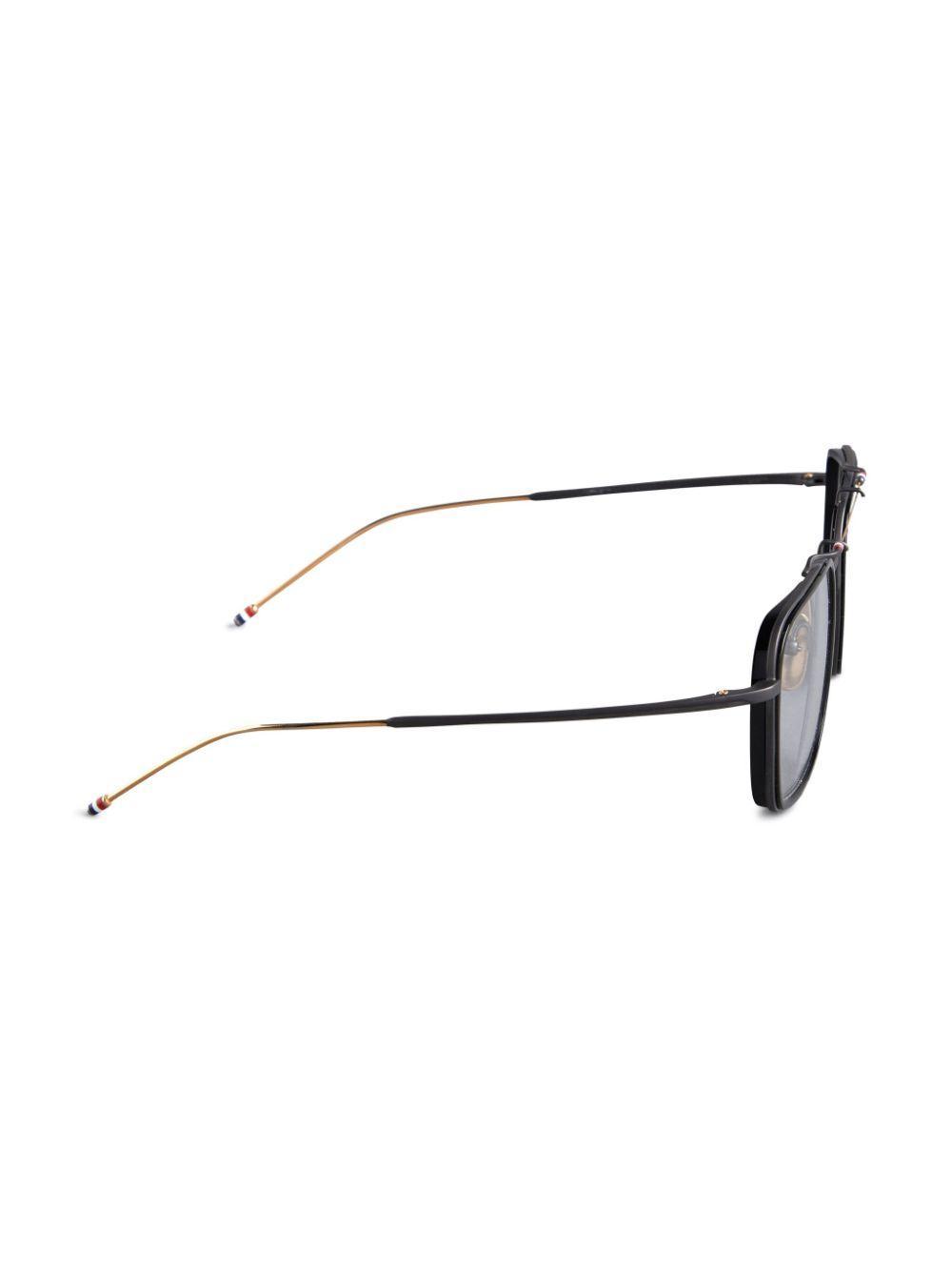 Rectangular-frame Glasses In Black Product Image