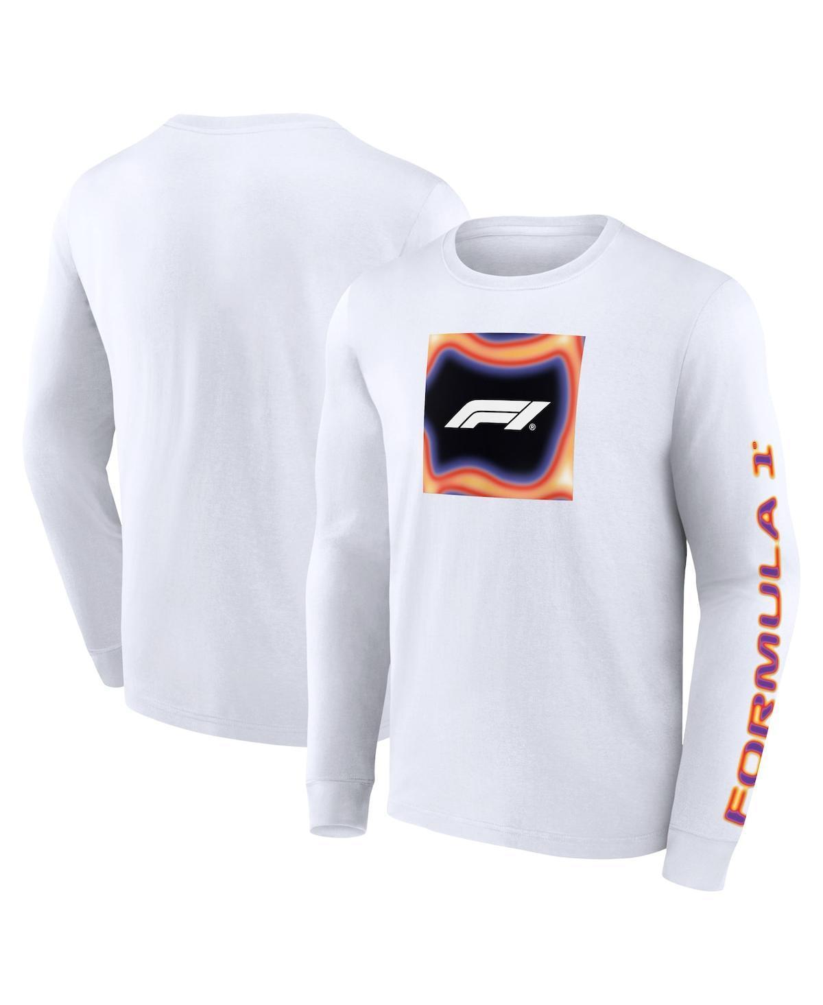 Fanatics Mens White Formula 1 Heat Map Long Sleeve T-Shirt Product Image