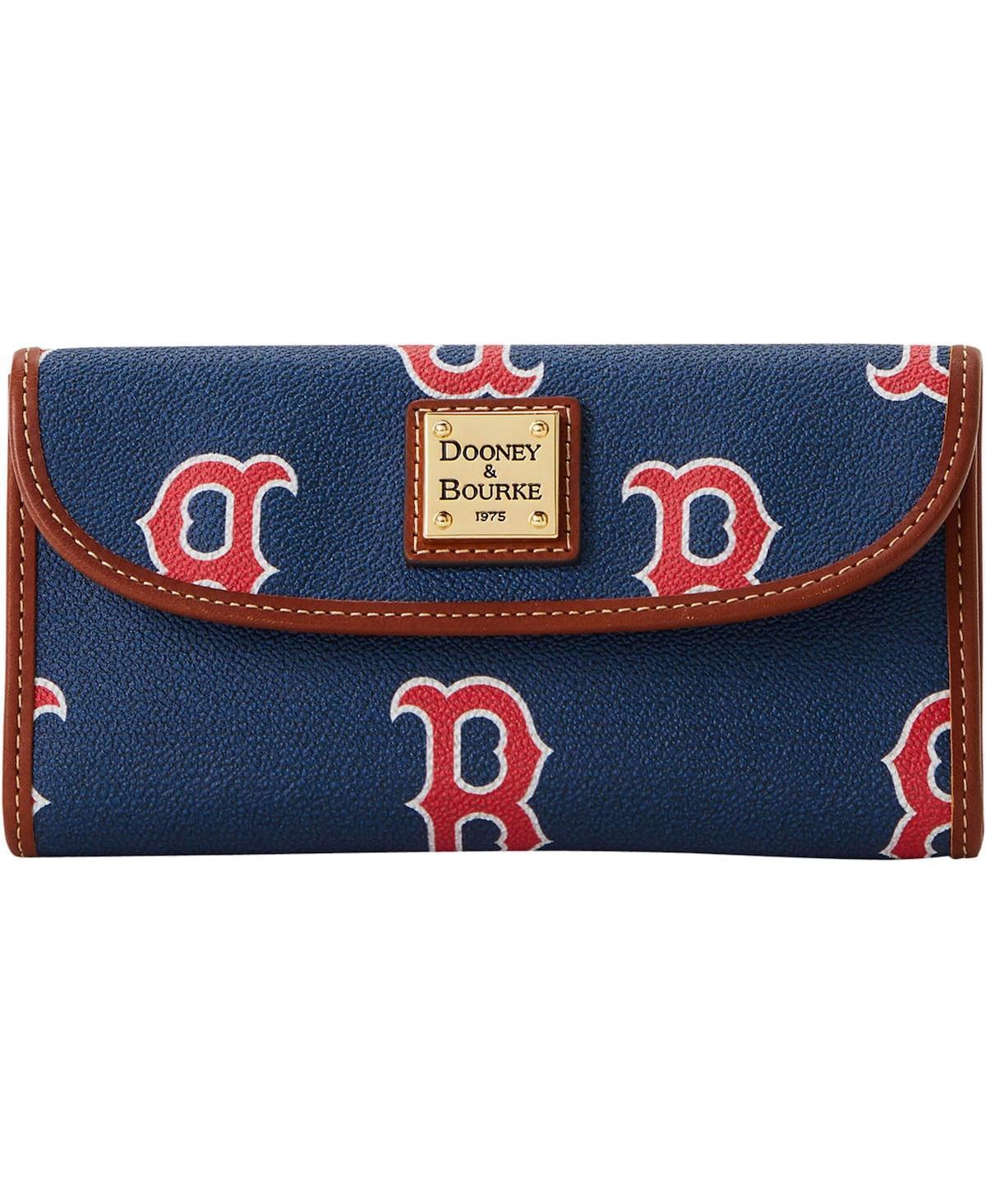 Womens Dooney & Bourke Boston Red Sox Sporty Monogram Continental Clutch - Navy Product Image