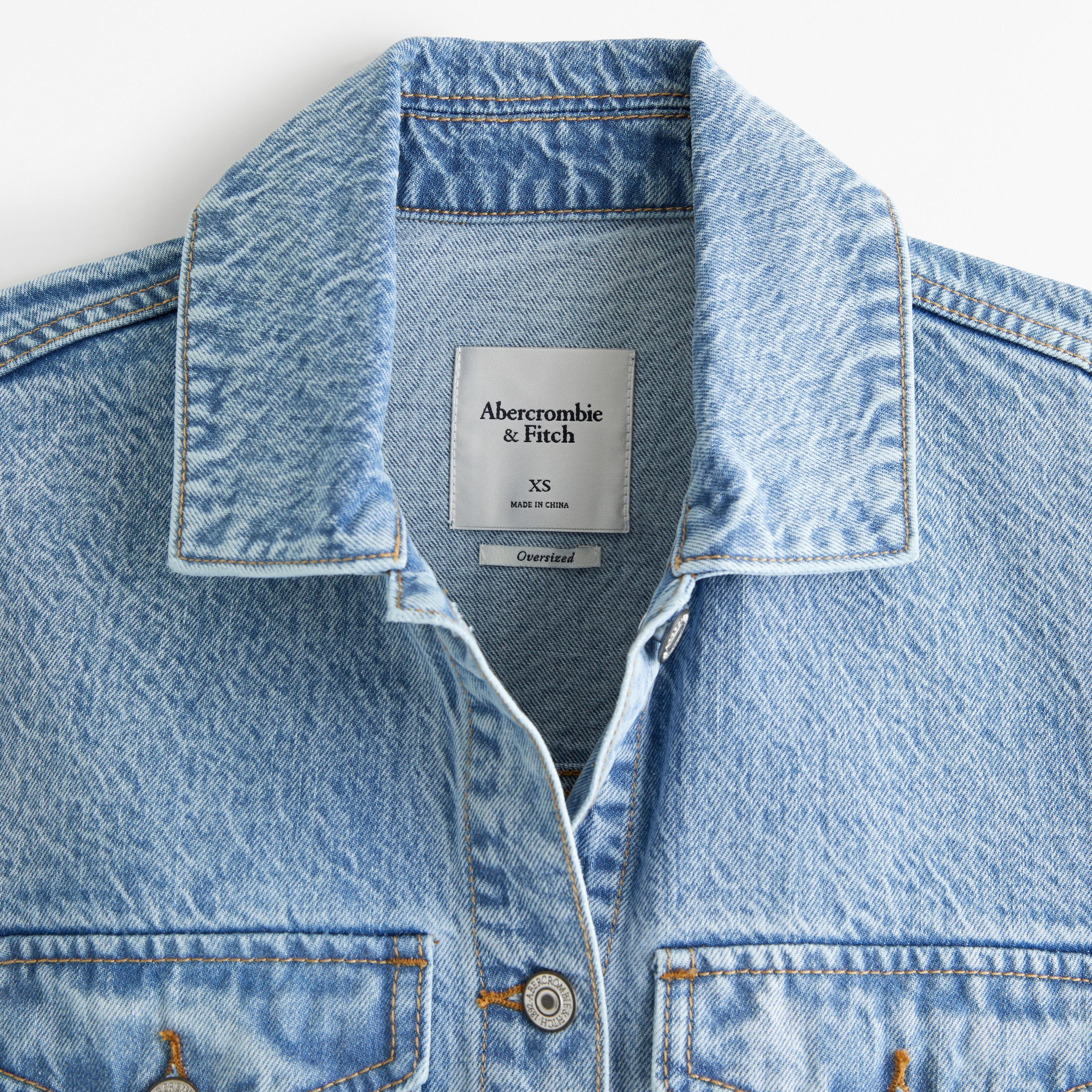 Drapey Denim Shirt Jacket Product Image