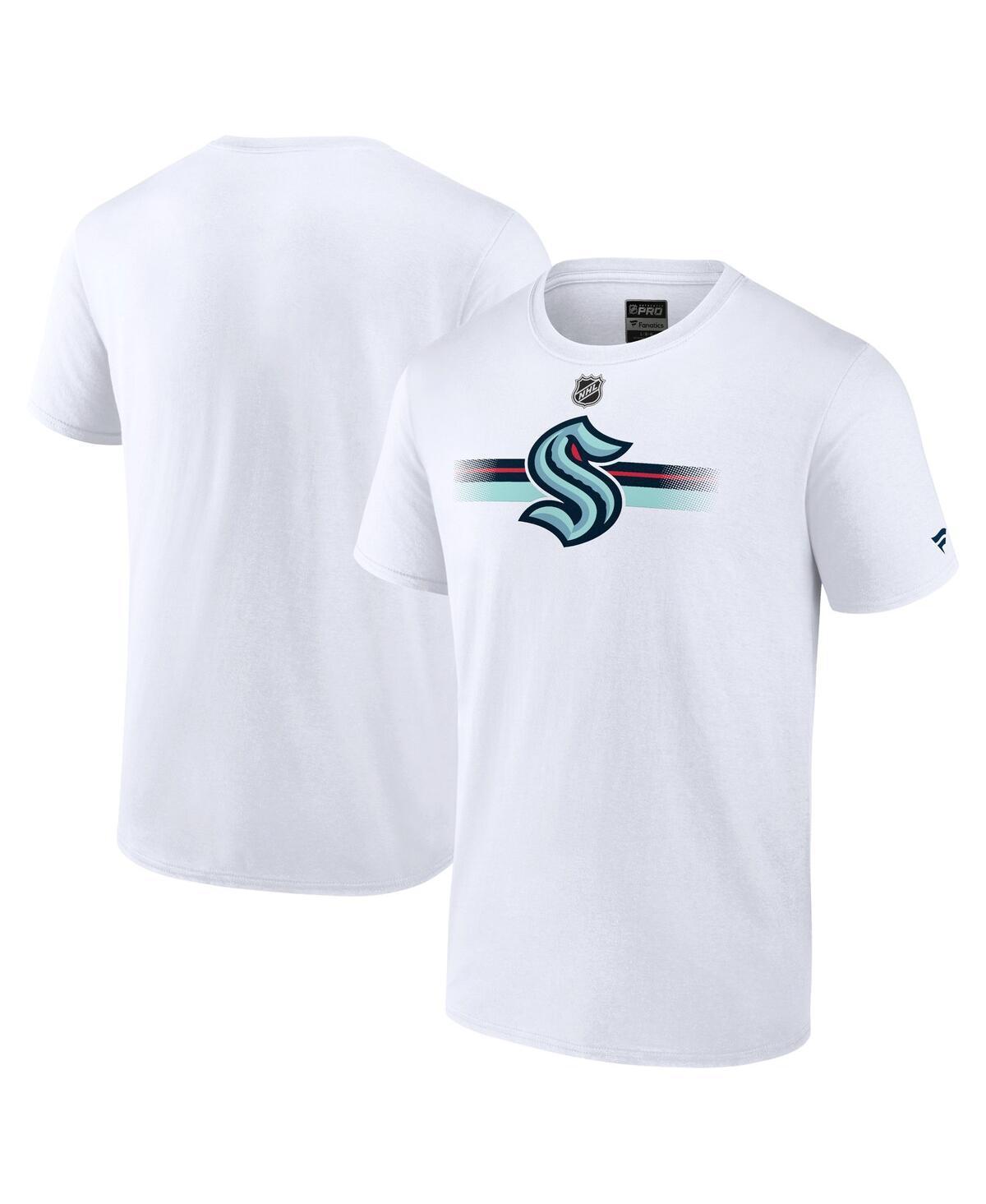 Mens Fanatics Branded White Seattle Kraken Authentic Pro Secondary Replen T-Shirt Product Image