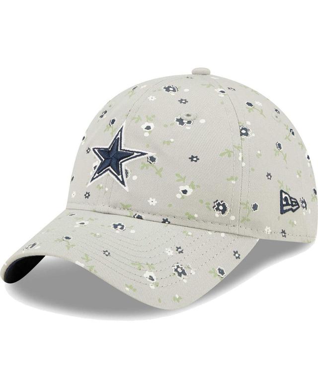 Womens New Era Gray Dallas Cowboys Floral 9TWENTY Adjustable Hat Product Image