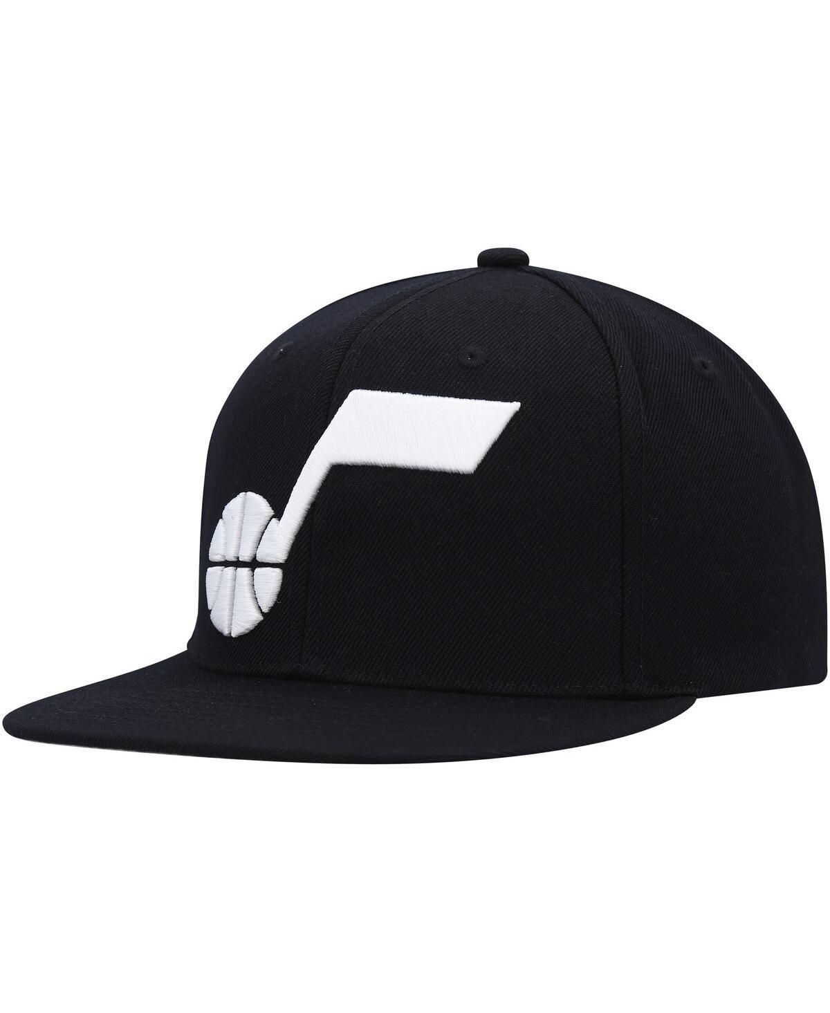 Mens Mitchell & Ness Black Utah Jazz Ground 2.0 Snapback Hat Product Image