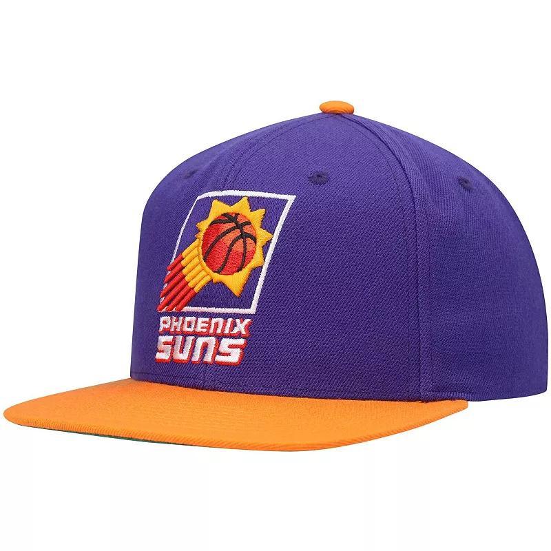 Mens Mitchell & Ness /Orange Phoenix Suns Hardwood Classics Team Two-Tone 2.0 Snapback Hat Product Image