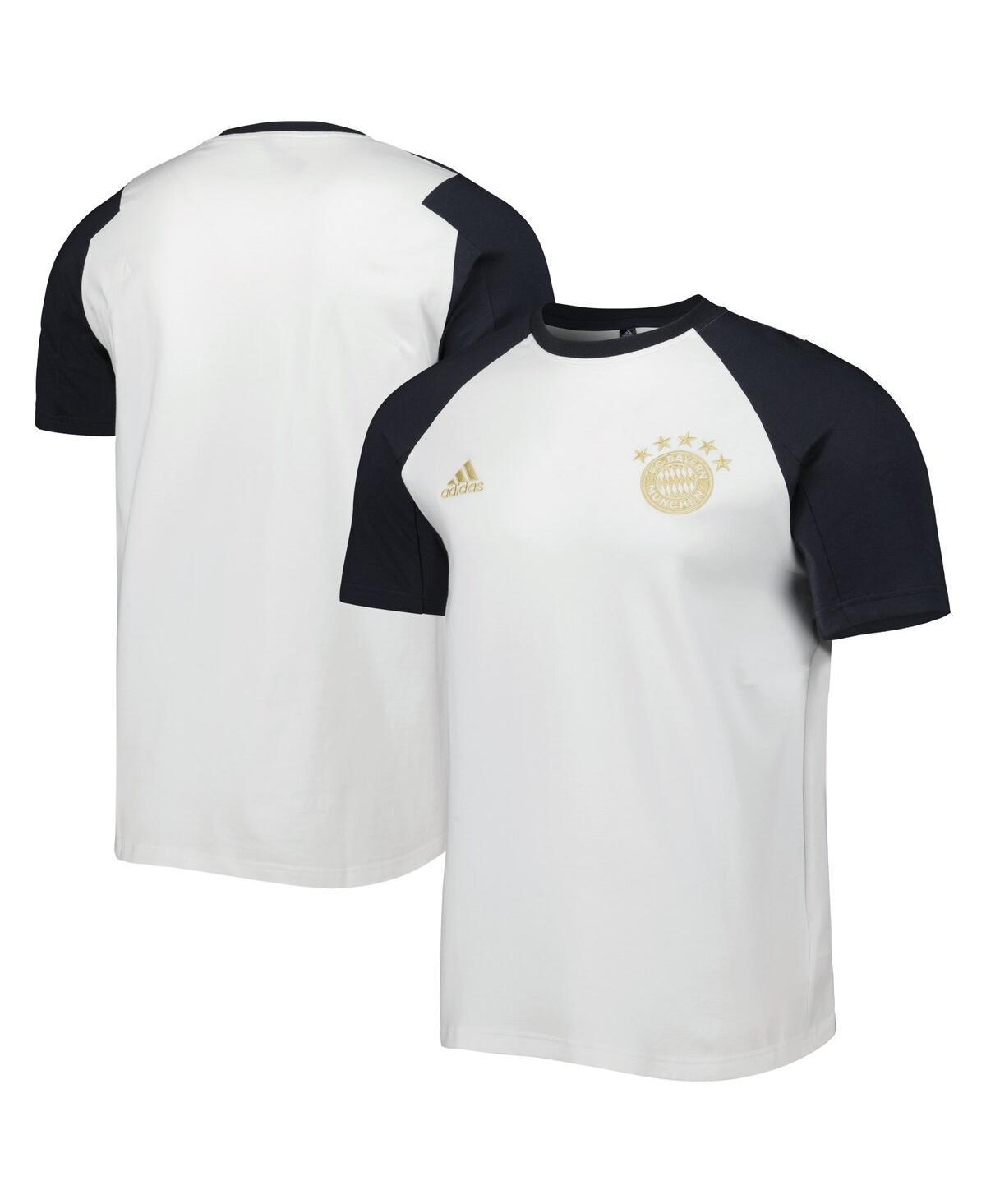 Mens adidas White Bayern Munich Raglan Travel T-Shirt Product Image