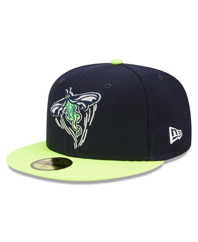 Mens New Era Navy Columbia Fireflies Marvel x Minor League 59FIFTY Fitted Hat - Navy Product Image