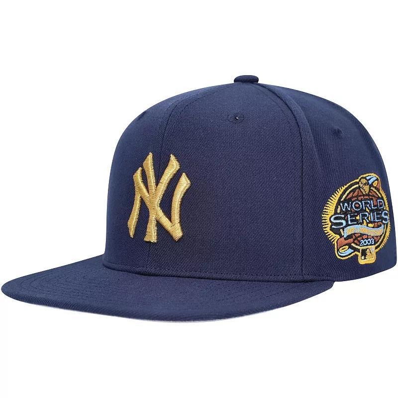 Mens Mitchell & Ness Navy New York Yankees Champd Up Snapback Hat Product Image