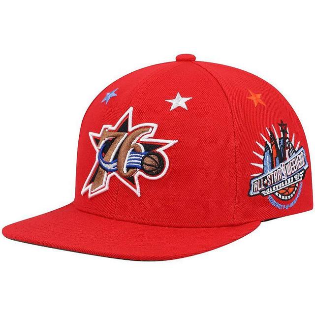 Mens Mitchell & Ness Philadelphia 76ers Hardwood Classics 1997 NBA All-Star Weekend Top Star Snapback Hat Product Image